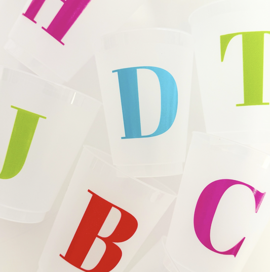 Color Initial Frost Flex Cups