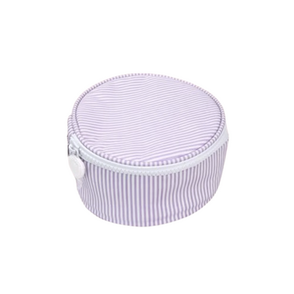 Wipeable Seersucker Button Bag