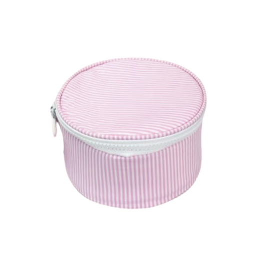 Wipeable Seersucker Button Bag