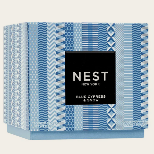 Nest 3-Wick Blue Cypress & Snow Candle