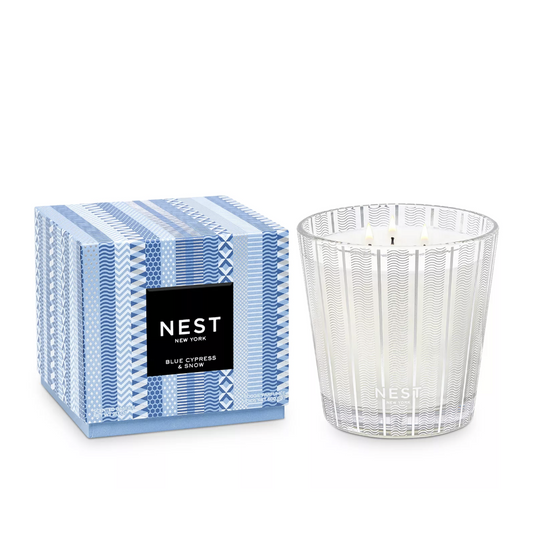 Nest 3-Wick Blue Cypress & Snow Candle