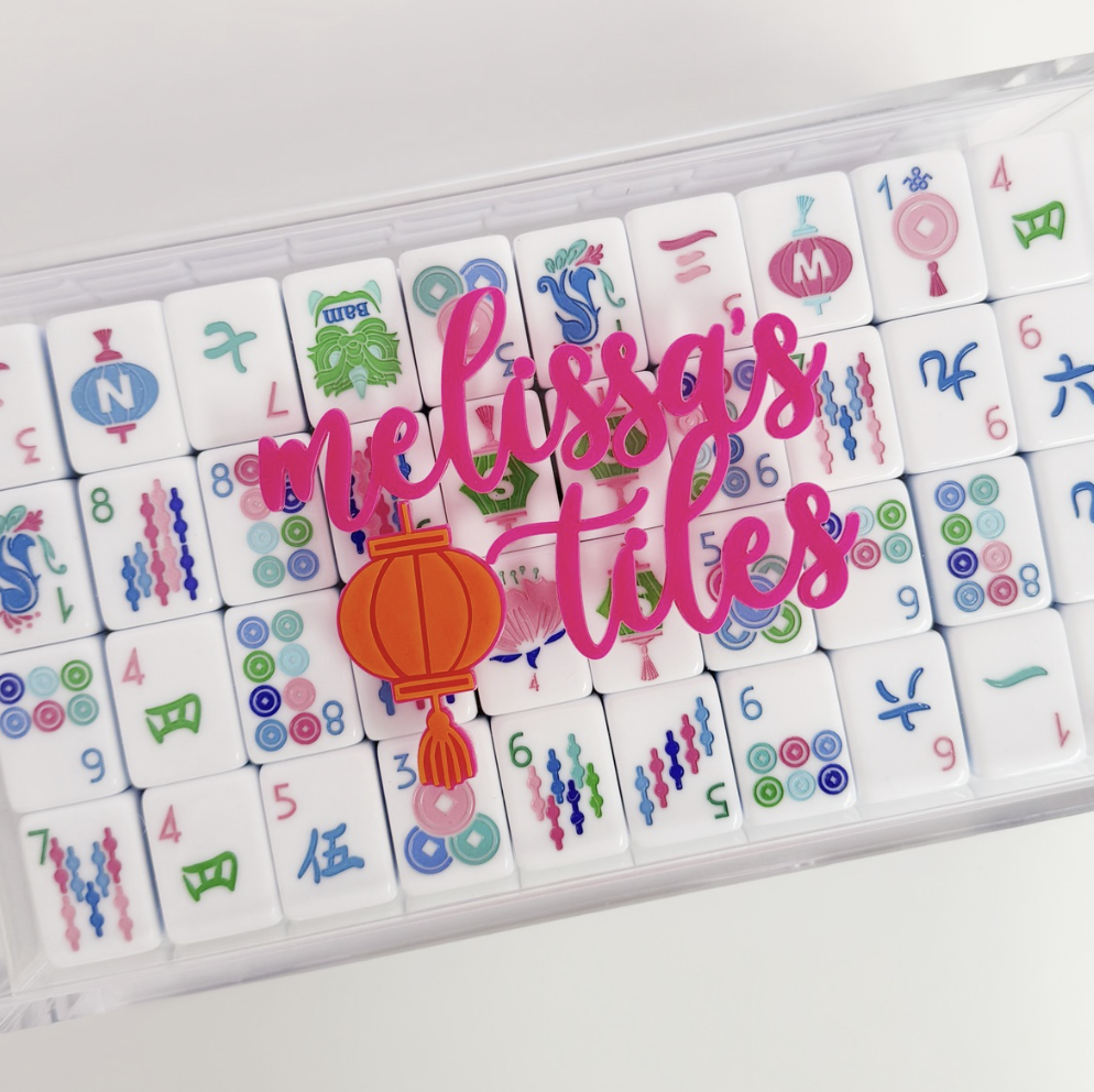 Personalized Acrylic Mahjong Tile Box