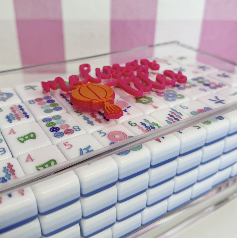 Personalized Acrylic Mahjong Tile Box