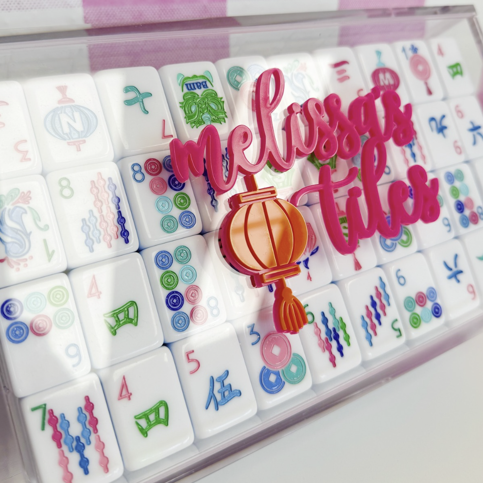 Personalized Acrylic Mahjong Tile Box
