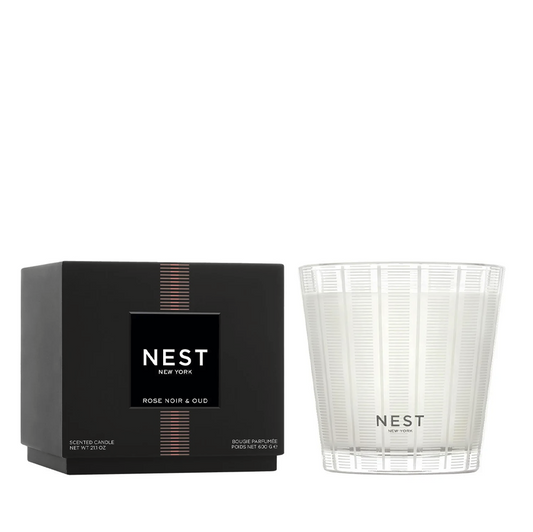 Nest 3-Wick Rose Noir & Oud Candle (21.2 oz)