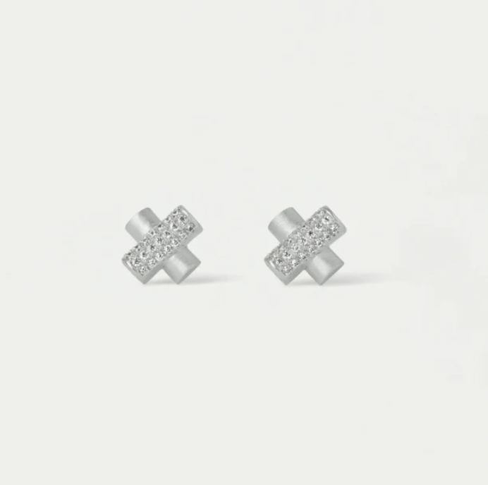 Juliette Pave Studs - Silver