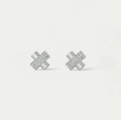 Juliette Pave Studs - Silver