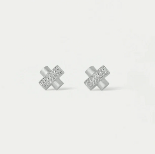 Juliette Pave Studs - Silver