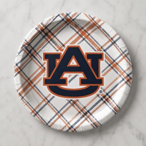 Auburn Paper Dinner Plates