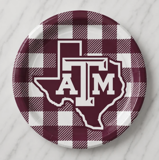 Texas A&M Paper Dinner Plates