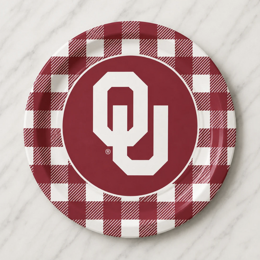 OU Paper Dinner Plates