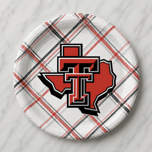 Texas Tech Paper Dinner Plates