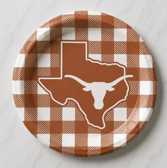 UT Paper Dinner Plates