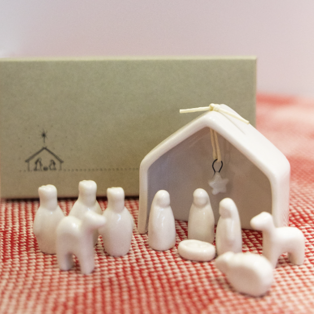 Mini Ceramic Nativity Set
