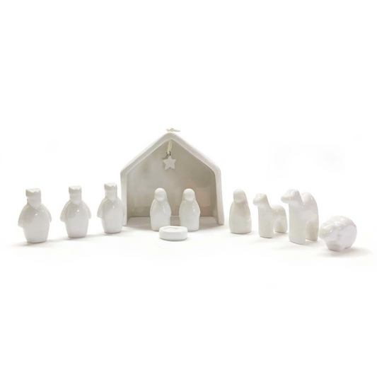 Mini Ceramic Nativity Set
