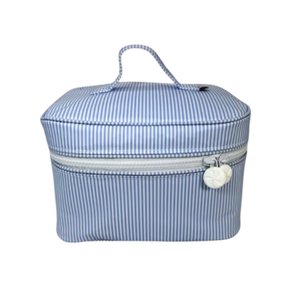 Wipeable Seersucker Train Case