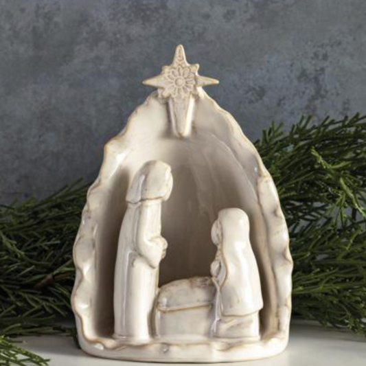 Stoneware Nativity