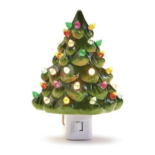 Vintage Christmas Tree Night Light
