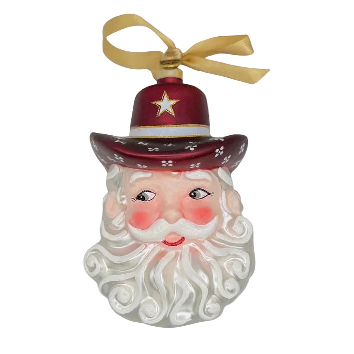 Gamday Santa Ornament - Maroon