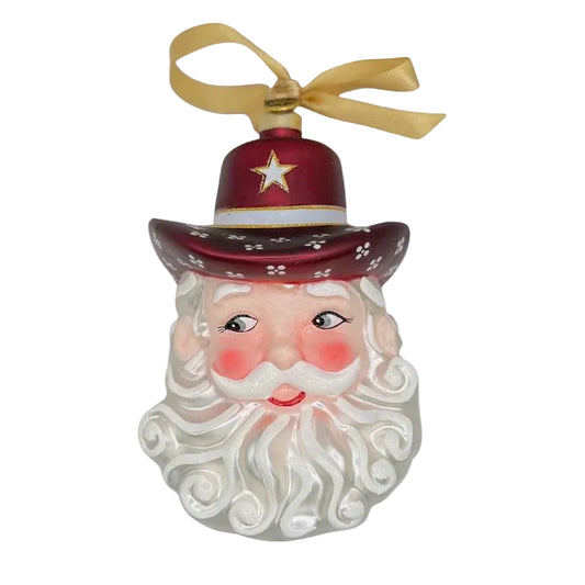 Gamday Santa Ornament - Maroon
