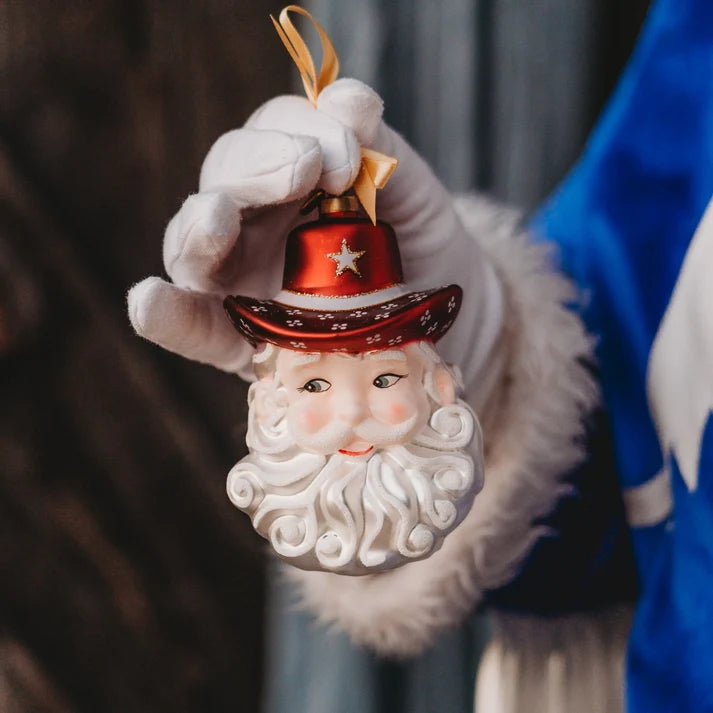 Gamday Santa Ornament - Maroon