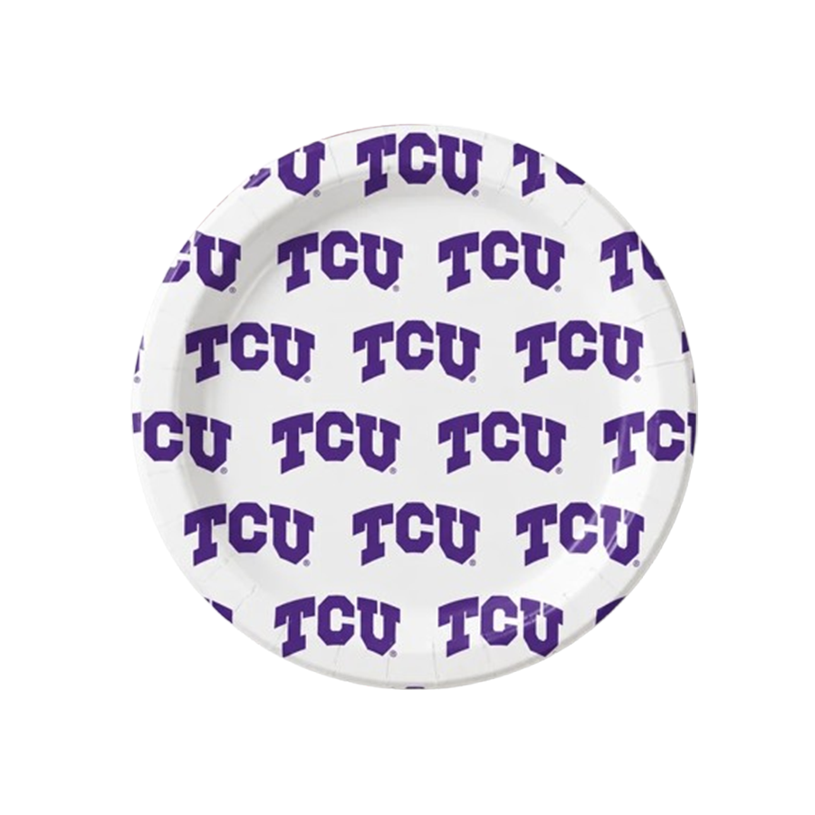 TCU Paper App/Dessert Plates