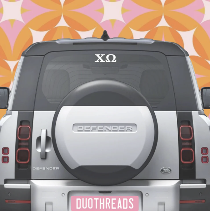 Sorority Car Decal