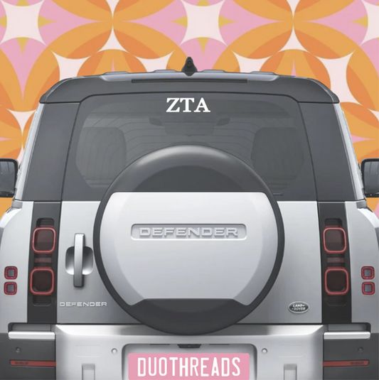 Sorority Car Decal