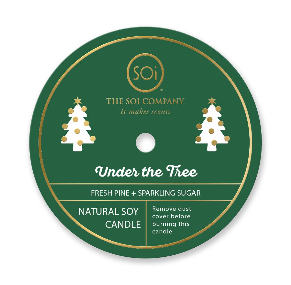 Tree & Gift Icon Candle