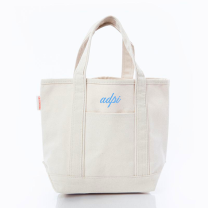 Sorority Embroidered Mini Tote