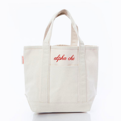 Sorority Embroidered Mini Tote