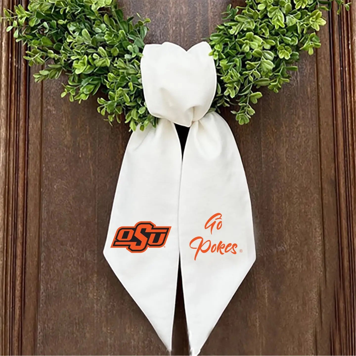OSU Embroidered Wreath Sash