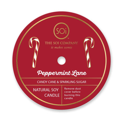 Peppermint & Candy Cane Icon Candle