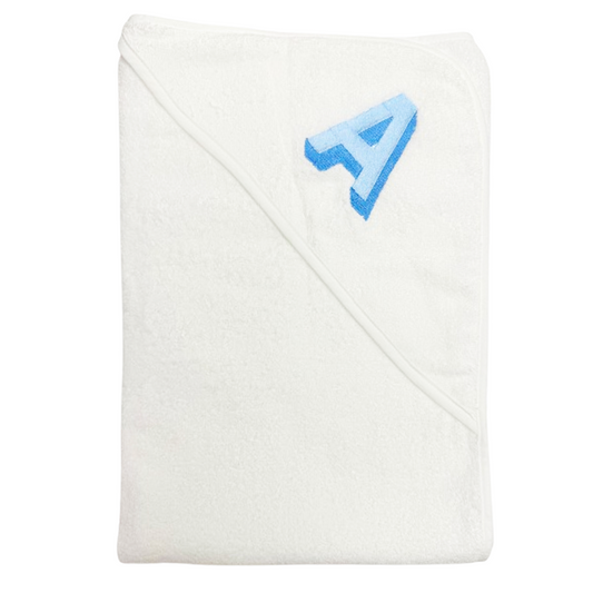 Baby Boy Hooded Initial Towel