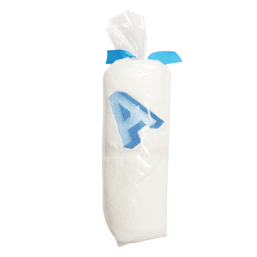 Baby Boy Hooded Initial Towel