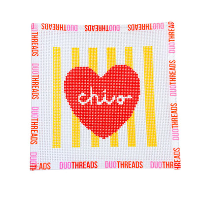 COMING SOON! Sorority Heart Needlepoint Canvas