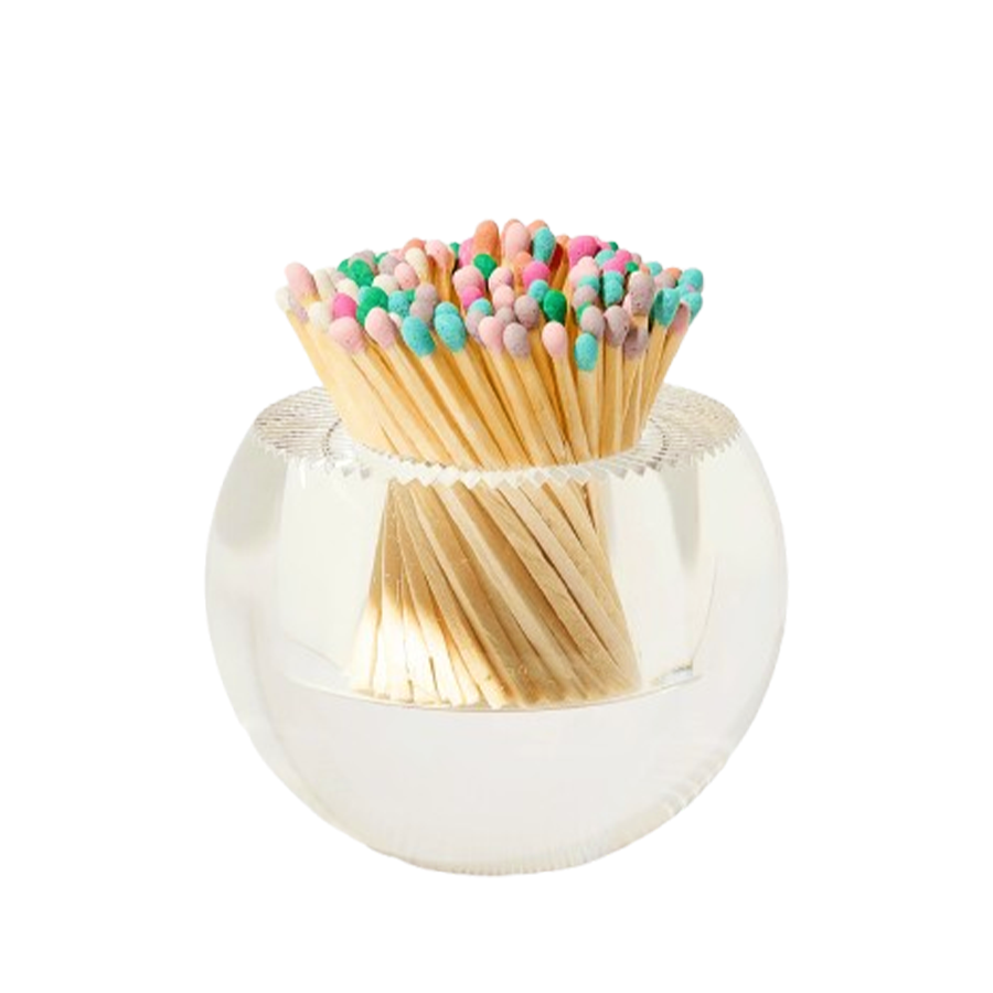 Confetti Round Acrylic Match Striker