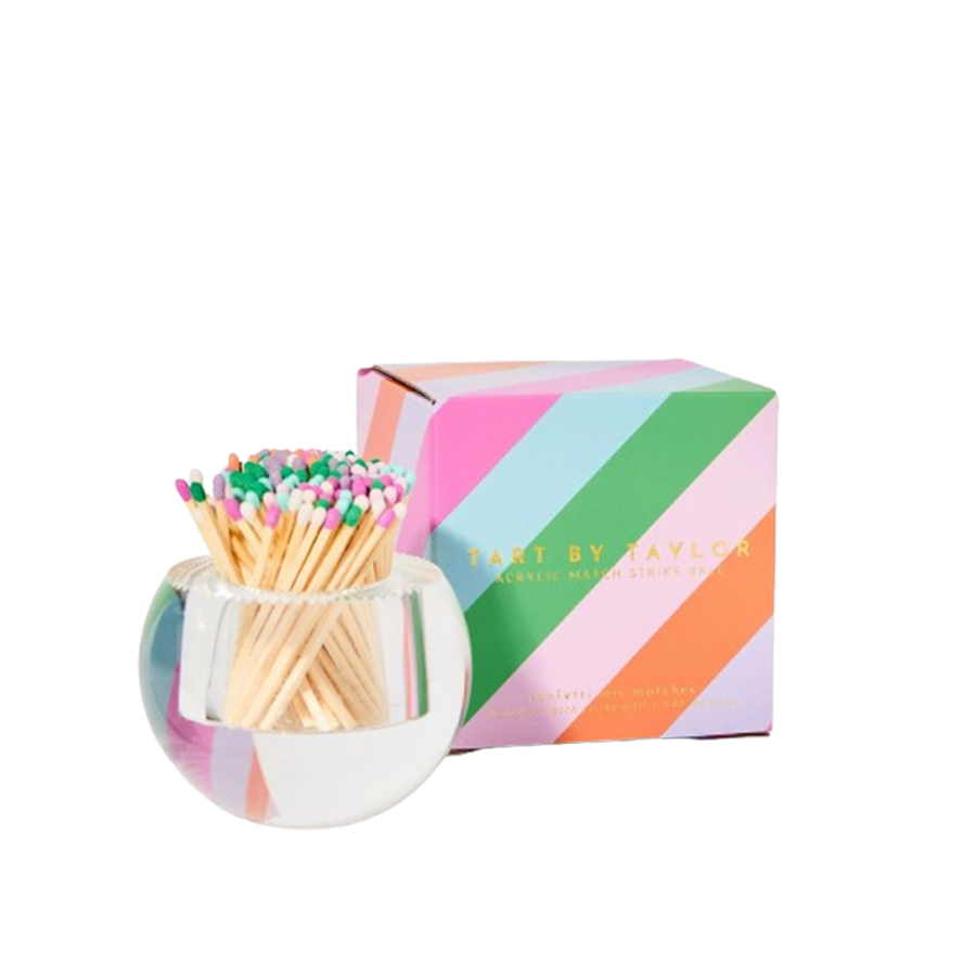 Confetti Round Acrylic Match Striker