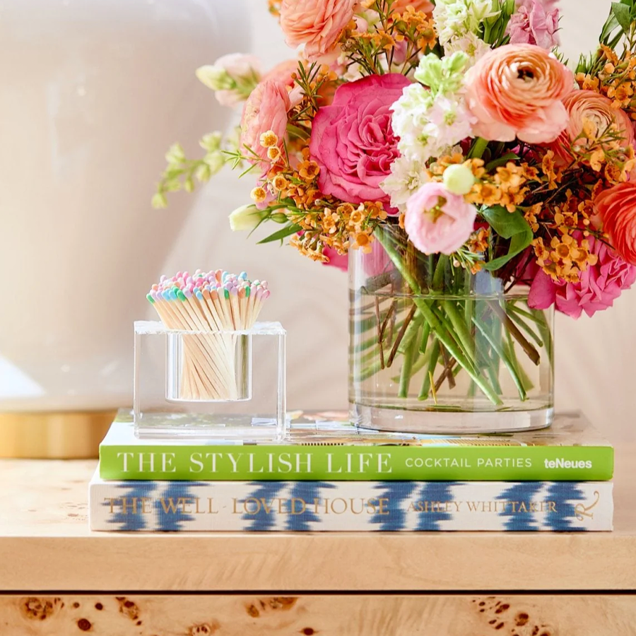 Confetti Square Acrylic Match Striker