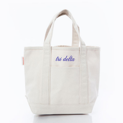 Sorority Embroidered Mini Tote
