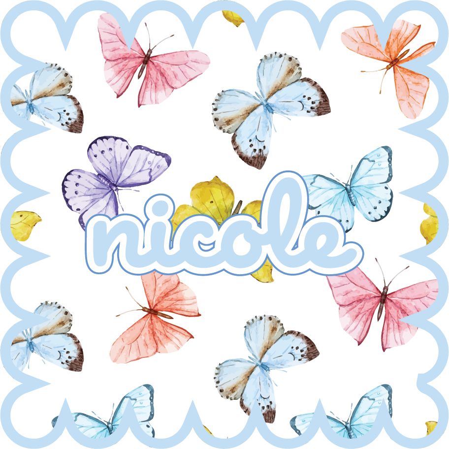 Custom Acrylic Coasters - Butterfly (Set of 4)