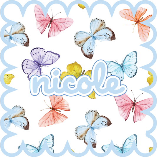 Custom Acrylic Coasters - Butterfly (Set of 4)