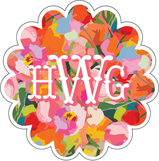 Custom Acrylic Coasters - Bright Floral (Set of 4)