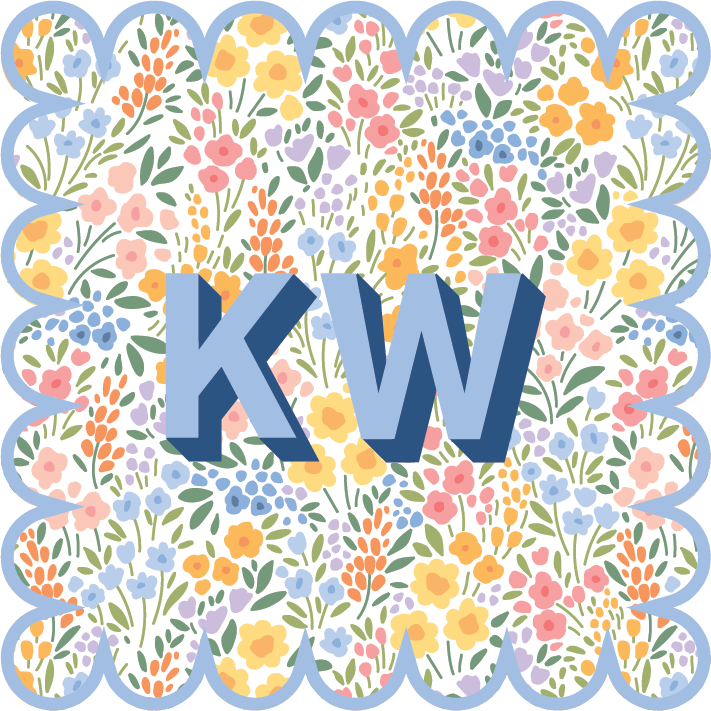 Custom Acrylic Coasters - Pastel Floral (Set of 4)