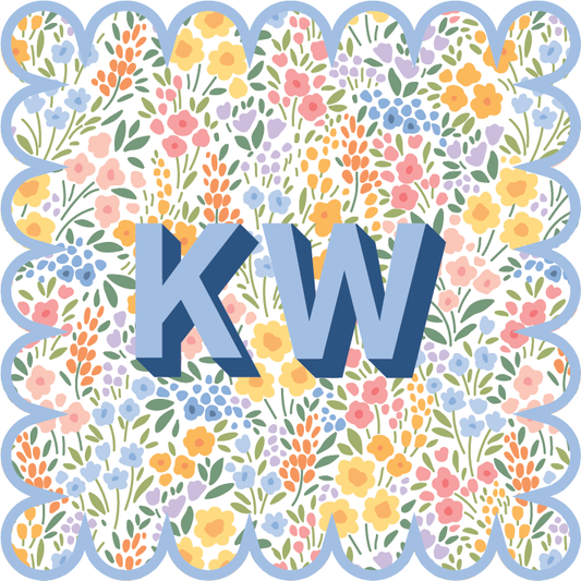 Custom Acrylic Coasters - Pastel Floral (Set of 4)