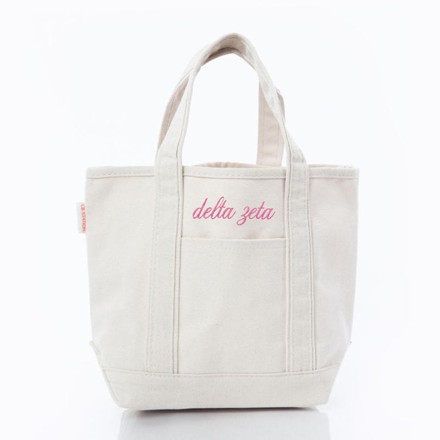 Sorority Embroidered Mini Tote