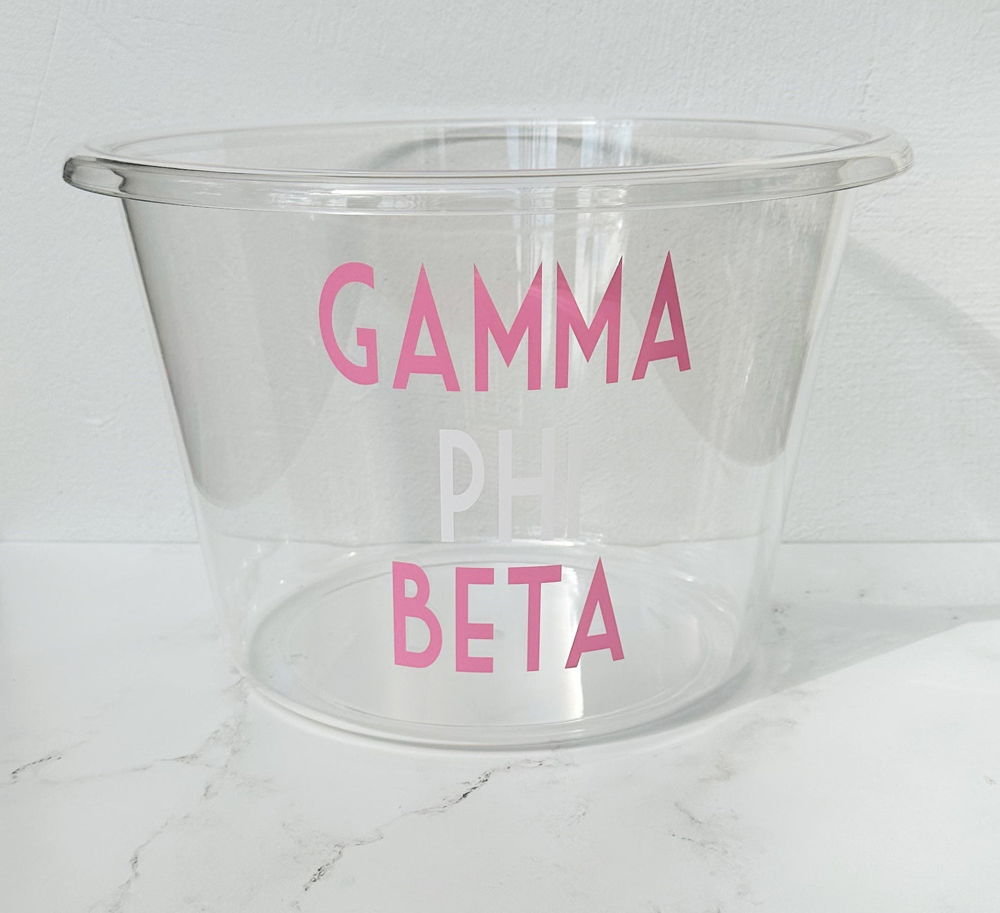 Sorority Acrylic Bucket