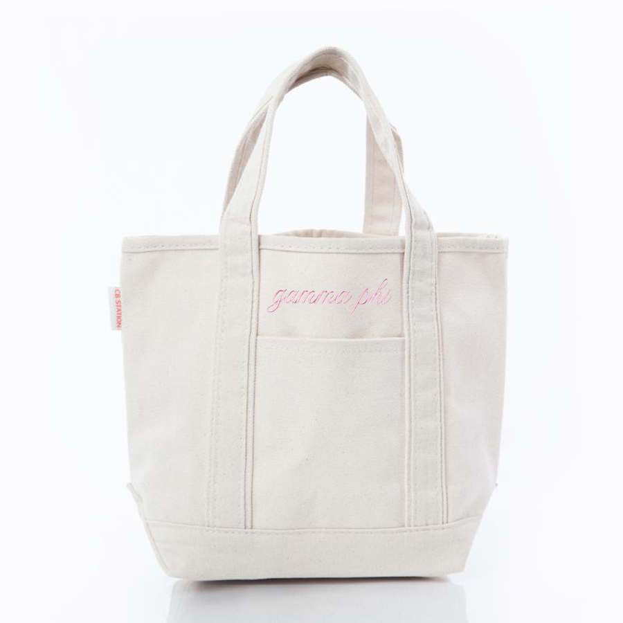 Sorority Embroidered Mini Tote