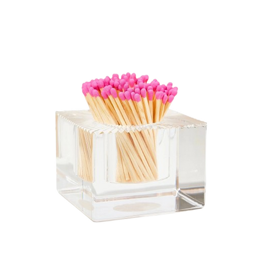 Hot Pink Square Acrylic Match Striker