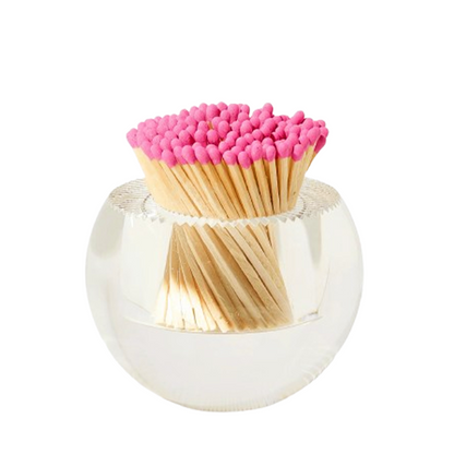 Hot Pink Round Acrylic Match Striker